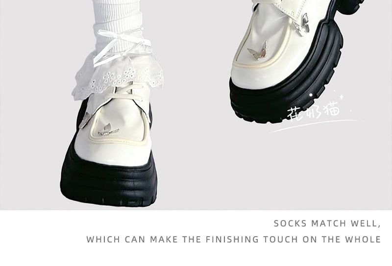 Leg Warmers Trim Lace Bow