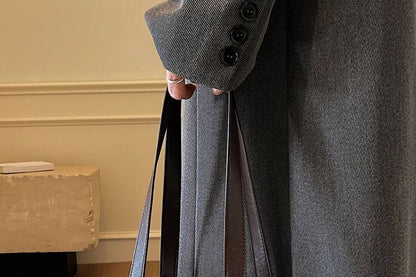 Faux Leather Shoulder Bag