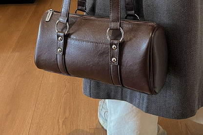 Faux Leather Shoulder Bag