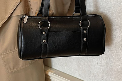 Faux Leather Shoulder Bag