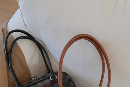 Plaid Fabric Shoulder Bag