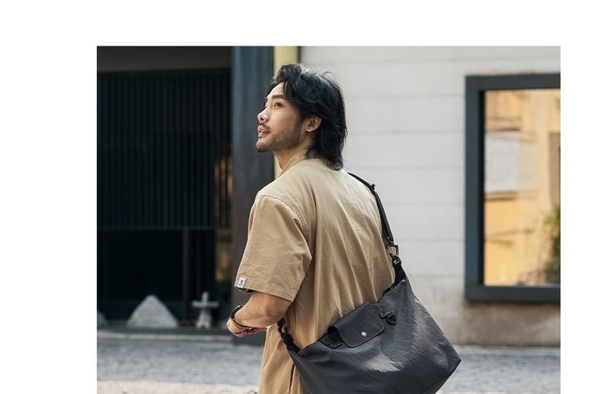 Plain Flap Crossbody Bag