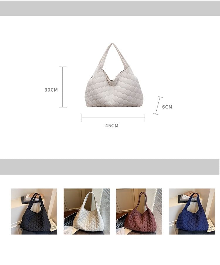 Quilted Plain Shoulder Bag