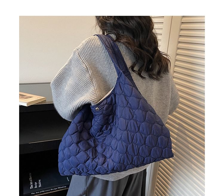 Quilted Plain Shoulder Bag