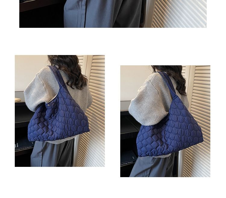 Quilted Plain Shoulder Bag
