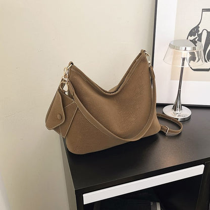 Faux Leather Crossbody Shoulder Bag