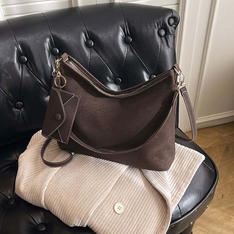 Faux Leather Crossbody Shoulder Bag