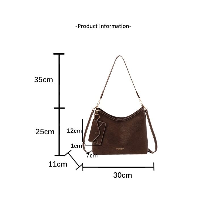 Faux Leather Crossbody Shoulder Bag