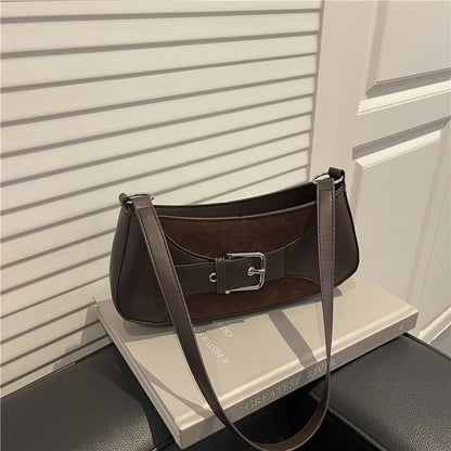 Buckled Shoulder Bag