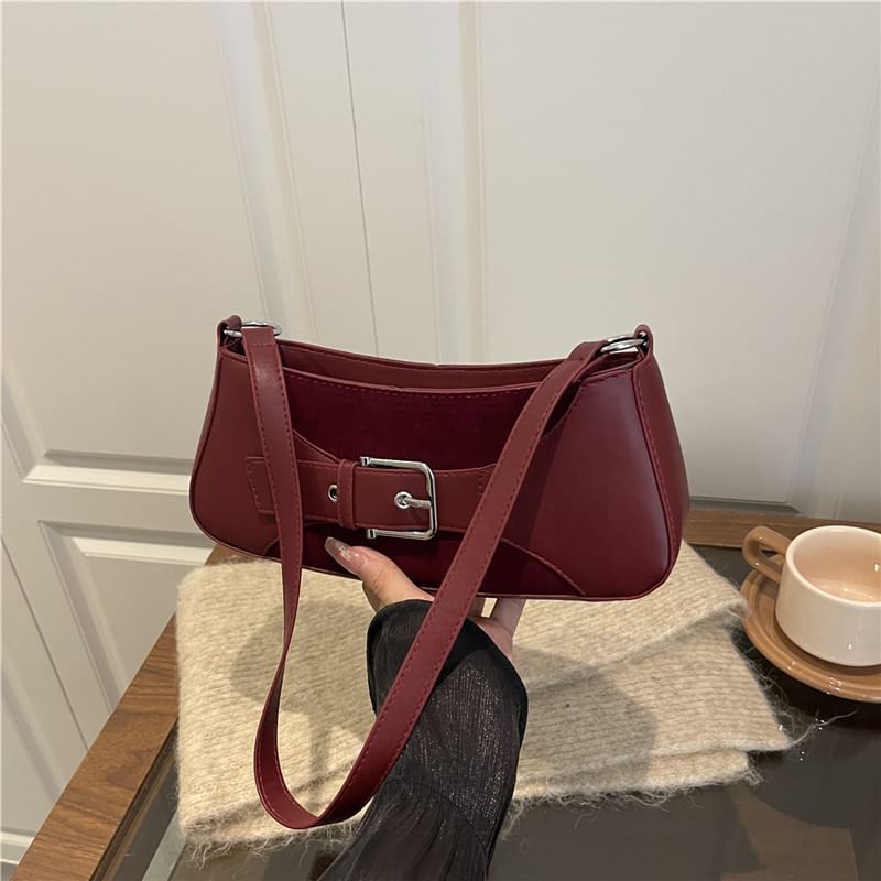 Buckled Shoulder Bag
