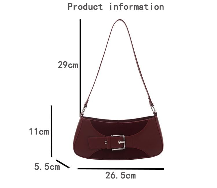 Buckled Shoulder Bag