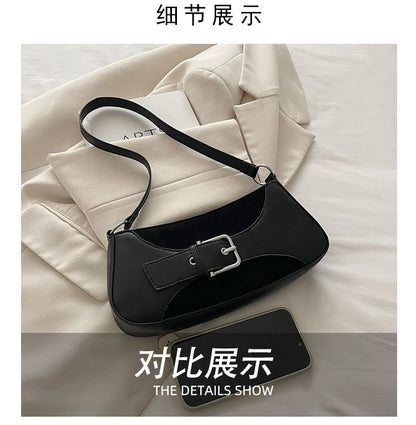 Buckled Shoulder Bag