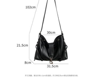 Buckle Panel Crossbody Shoulder Bag