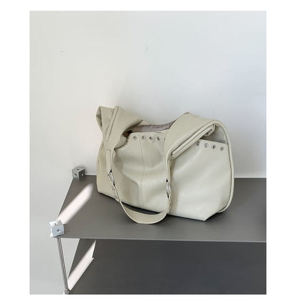 Grommet Panel Shoulder Bag