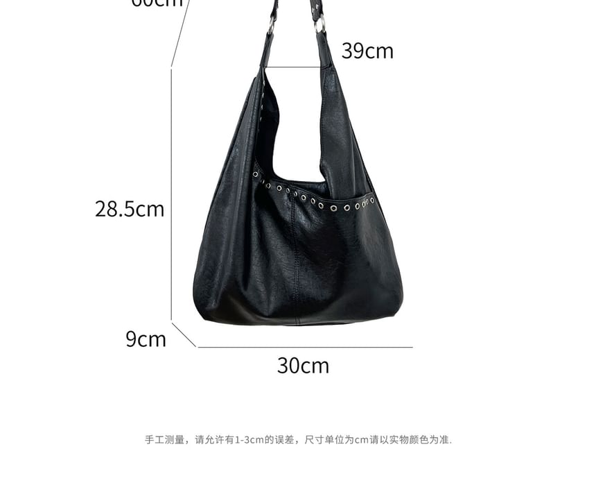 Grommet Panel Shoulder Bag