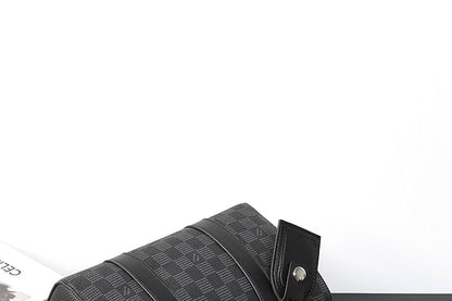 Faux Leather Plain Crossbody Bag