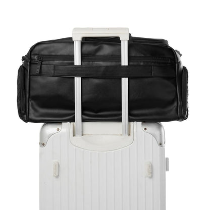 Faux Leather Duffel Bag