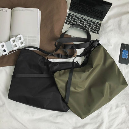 Plain Fabric Crossbody Bag