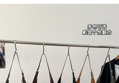 Contrast Stitch Panel Shoulder Bag