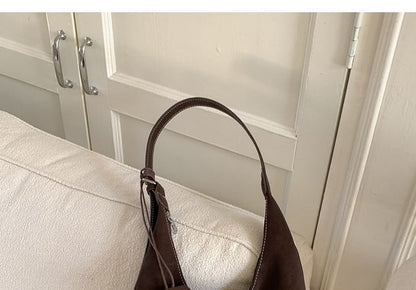 Contrast Stitch Panel Shoulder Bag