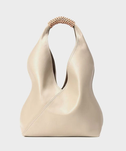 レザーミニマリストホワイトバッグラグジュアリーカーフショルダー