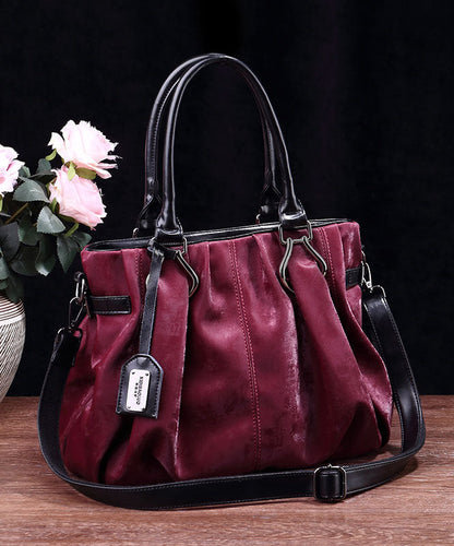 Leder Schwarz Kapazität Kalbsleder Große Tasche Tote Modern