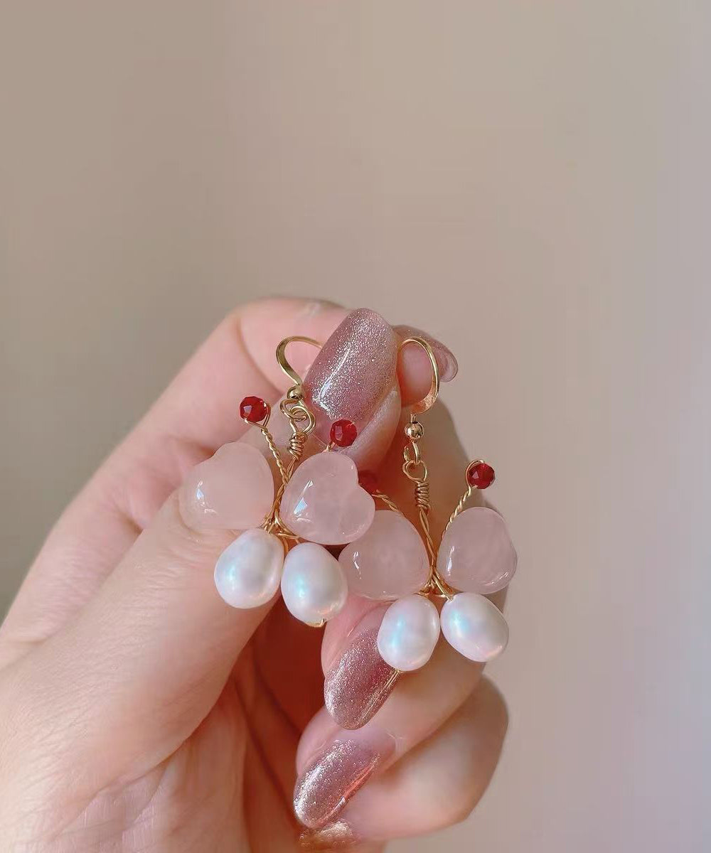 Overgild Ohrringe Schmetterling Sterling Silber Tropfen Kristall Perle Modern Gold