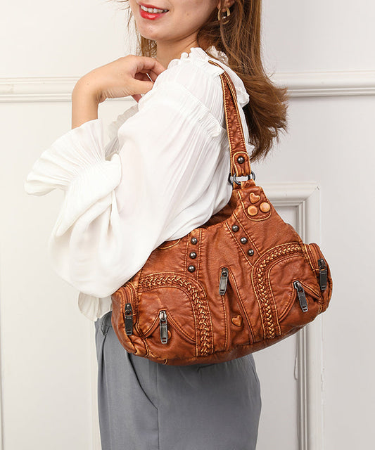 Rivet Bag Kapazität Große Vielseitige Schulter Neue Gelb