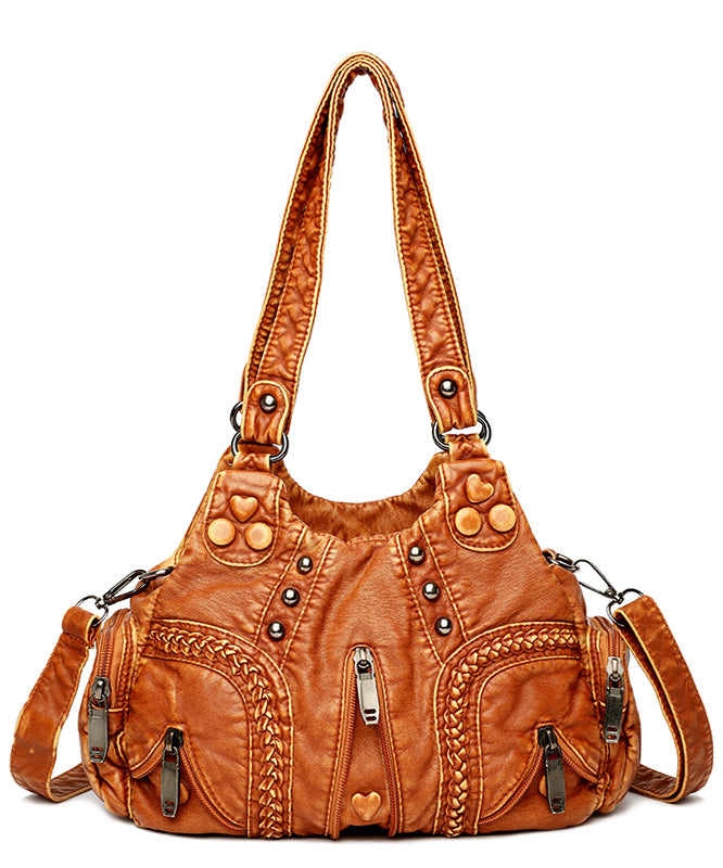 Rivet Bag Kapazität Große Vielseitige Schulter Neue Gelb