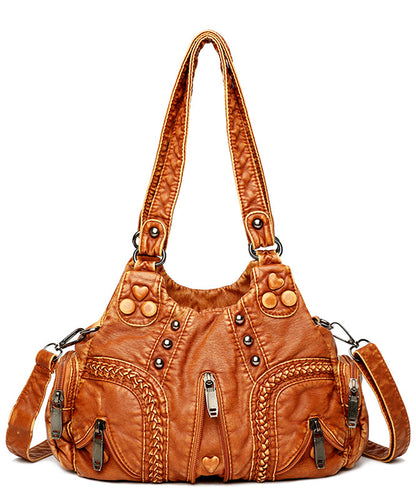 Rivet Bag Kapazität Große Vielseitige Schulter Neue Gelb