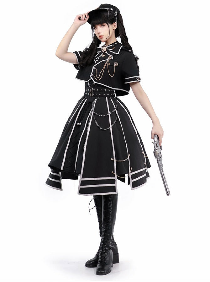 Lolita Army Judgement Uniform Knight Military Set Low
