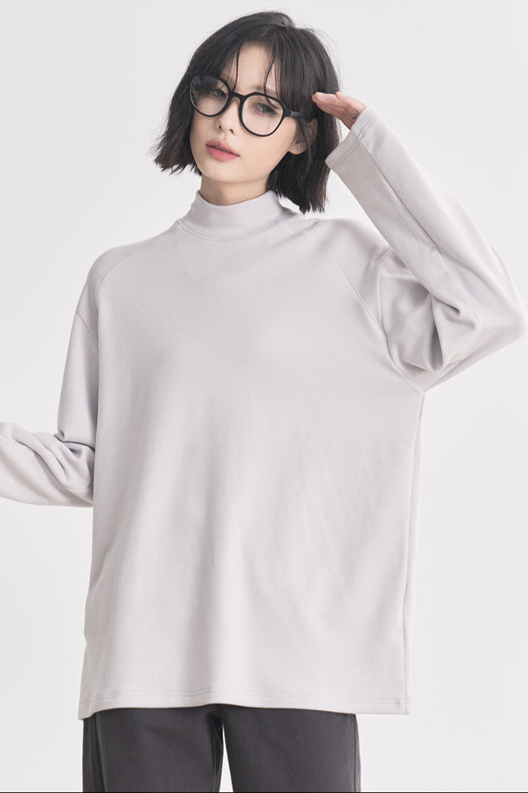 グラビティミュージアム フラワータートルネック ルーズ レディースモデル 春/秋 Tシャツ