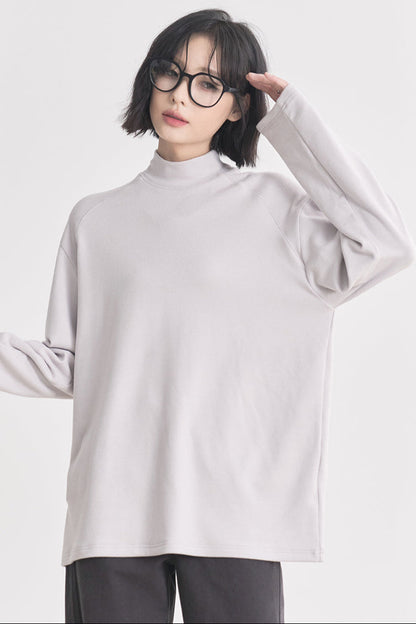 グラビティミュージアム フラワータートルネック ルーズ レディースモデル 春/秋 Tシャツ