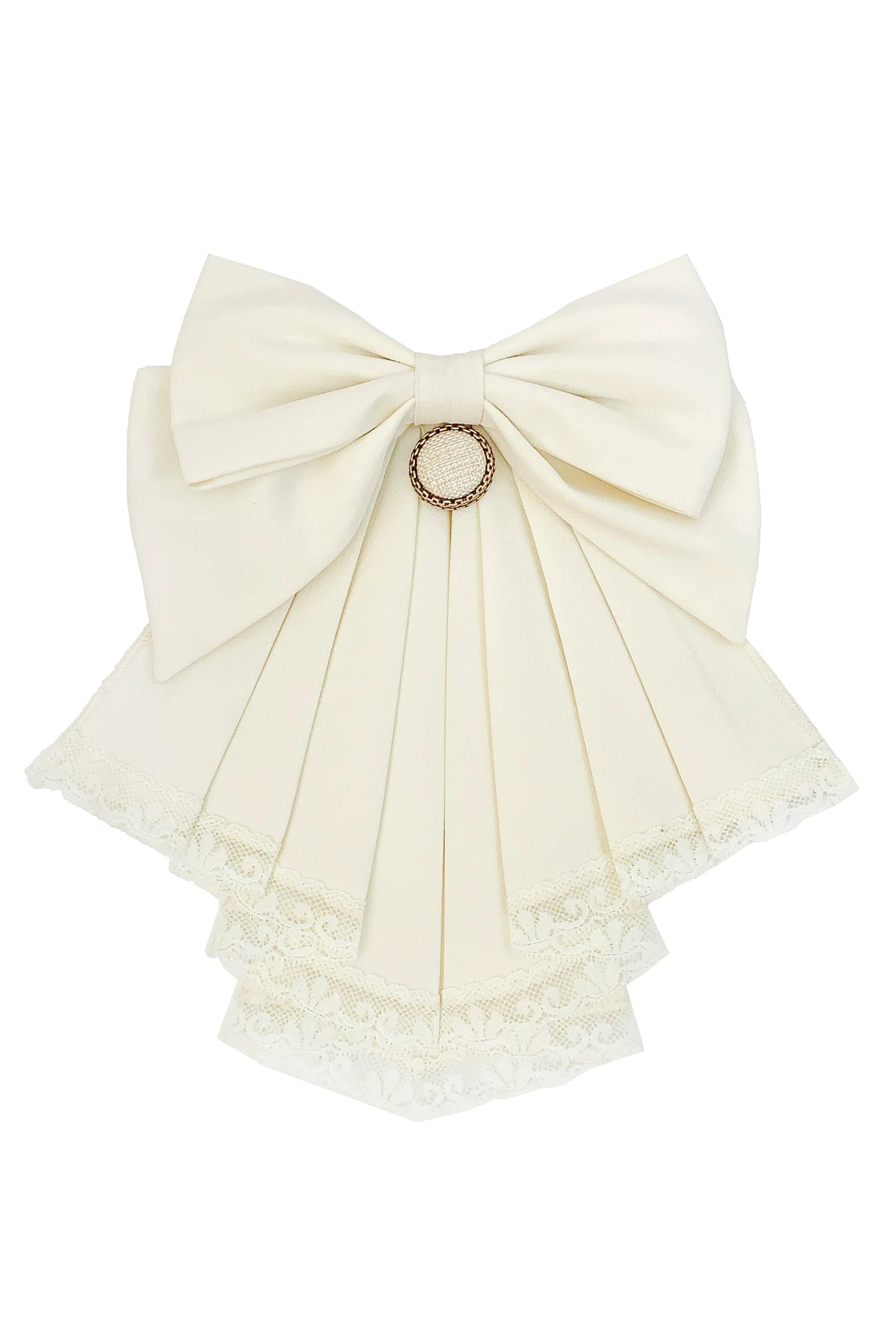 スカートベスト、ビッグシャツ、カレッジブローチ、ウエスタンリボン、パフスリーブ