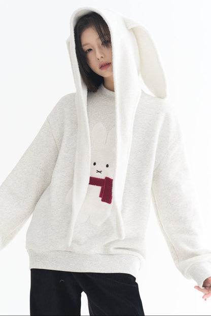 モチーフスウェットシャツ ウサギ