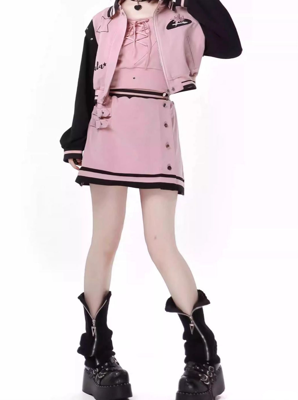 College Saber Anzug Baseball Starry Pink