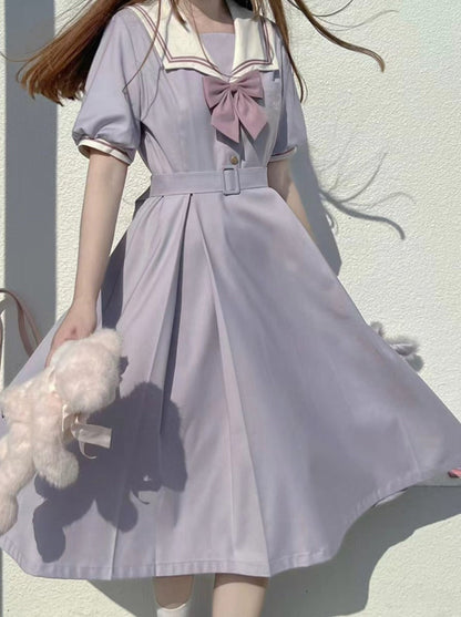 Light Dress Sailor College Purple