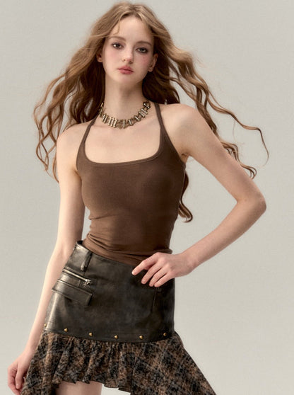 ホットガール サスペンダー ニットベスト キャミソール