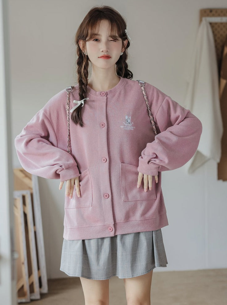 ドロップルーズダスティジャケットショルダースリーブピンクフィット