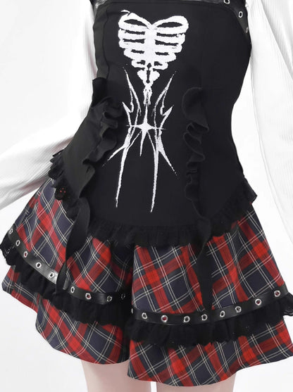 Knochen Waistland Anzug Saum Dark Subkultur Unregelmäßig Original