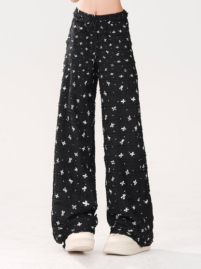 ゆったりリボンクールカジュアルパンツ