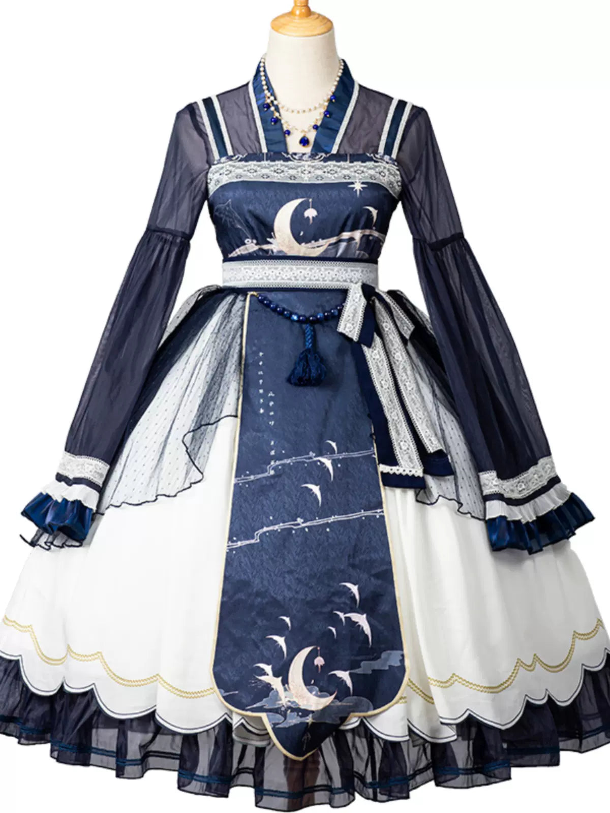 Set Lolita Night Crescent Moon Suspended Dress