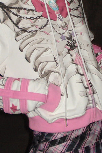 Kapuzenpullover mit Schleife, Sweatshirt mit Tiermuster