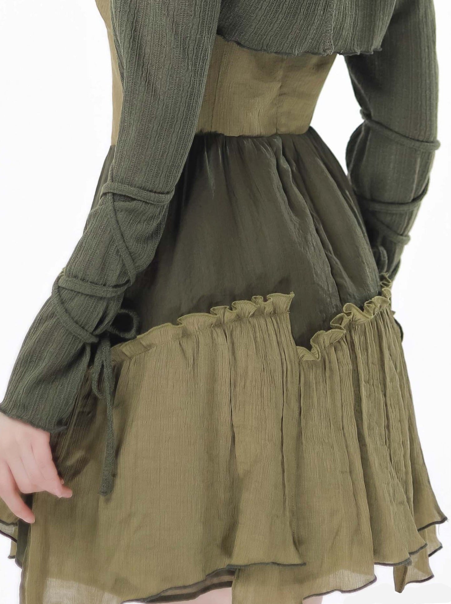 American Halter Retro Denim Green Short Jacket