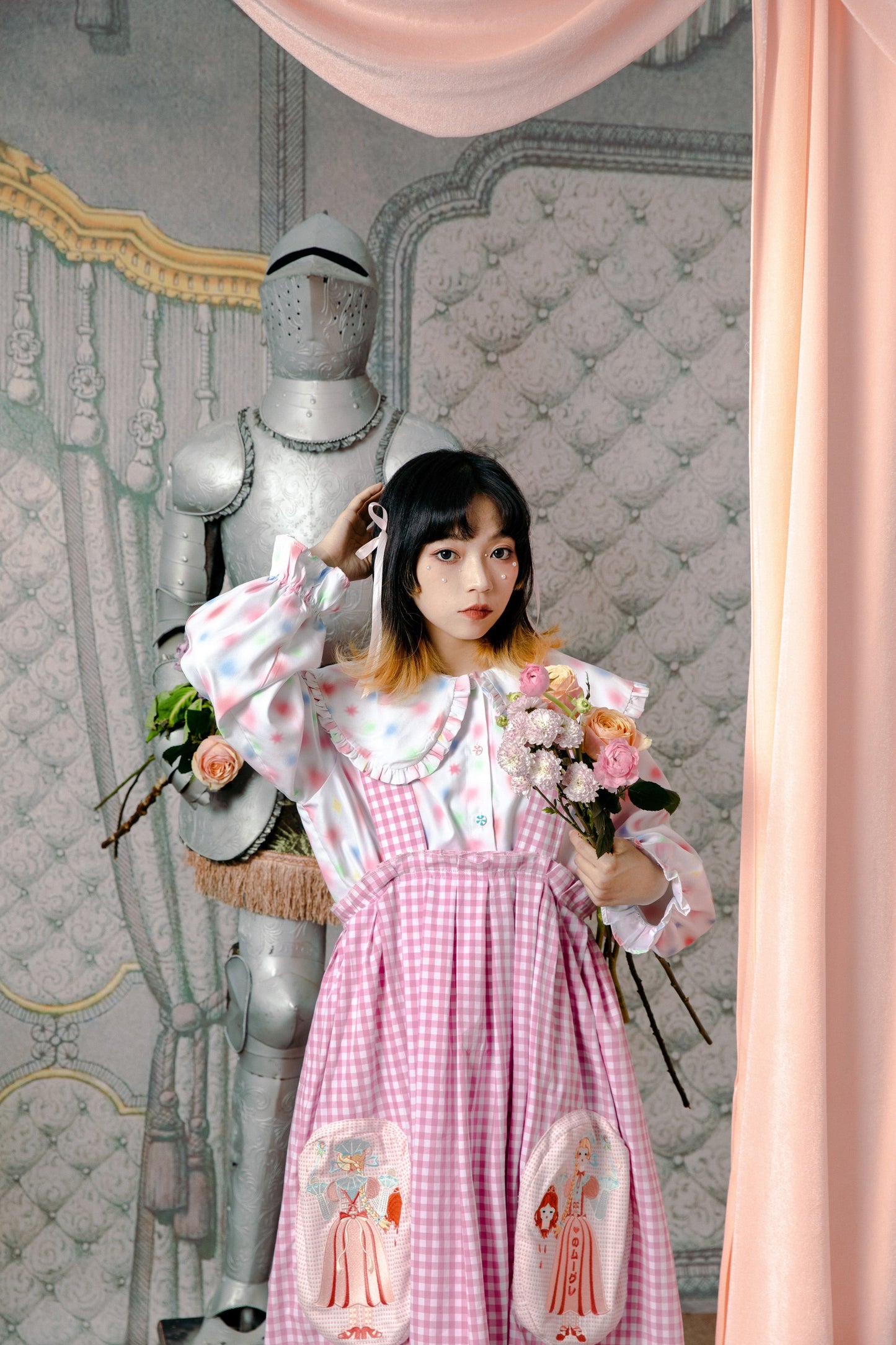 チェックレトロパンツ バルーンサーカス