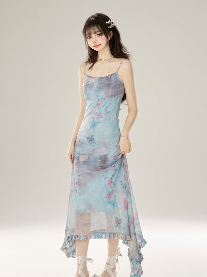 フェアリーバタフライドレス ショート/ロングサスペンダー