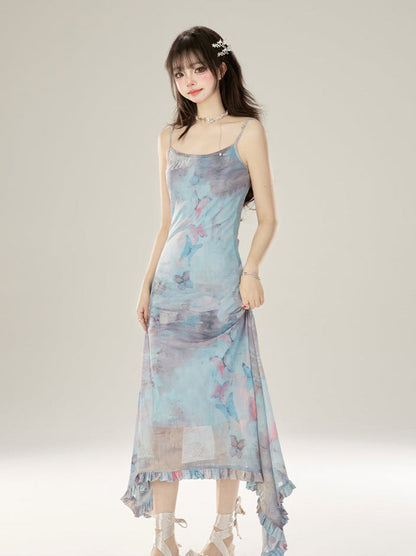 フェアリーバタフライドレス ショート/ロングサスペンダー