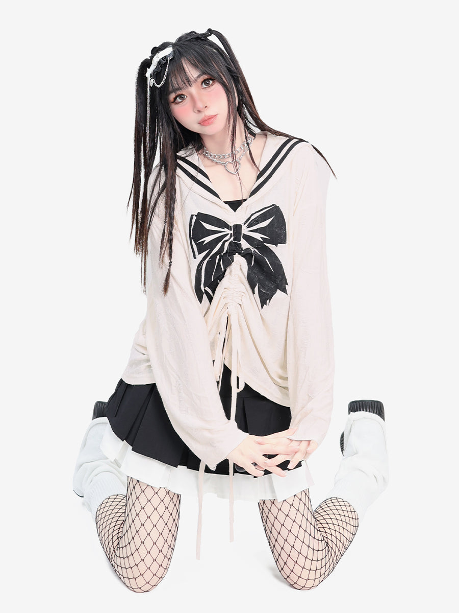 Dark Tops Sailor Ribbon