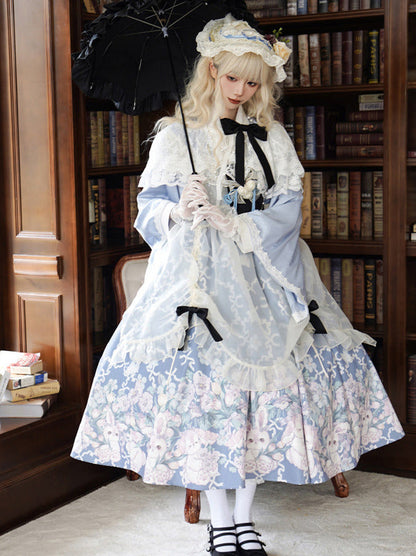 和風スイートプリントメイドアリススーツドレス