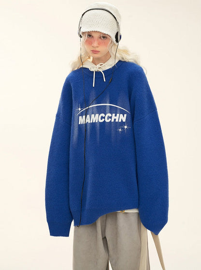 Mode Logo Knit American Over